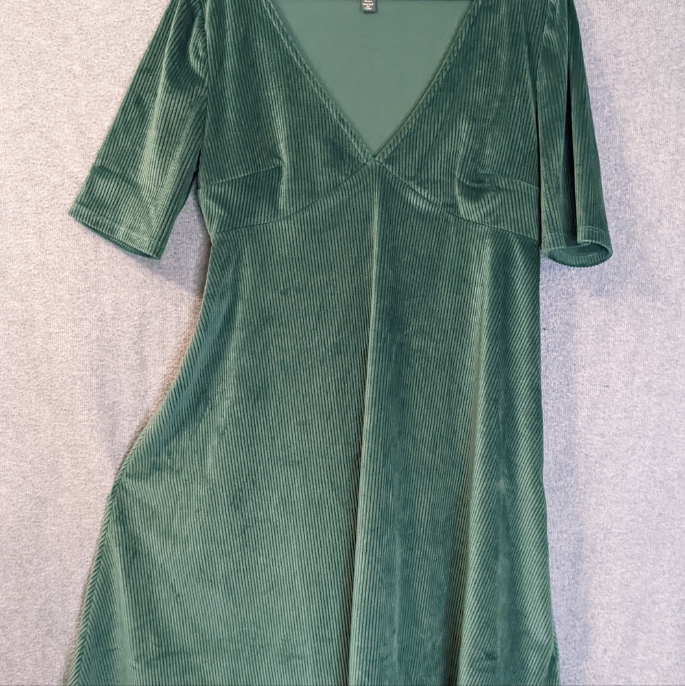 ModCloth Empire Waist Velvet Babydoll Dress